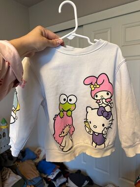 Hello Kitty & Friends White Kids Sweatshirt - Cute Character Pullover